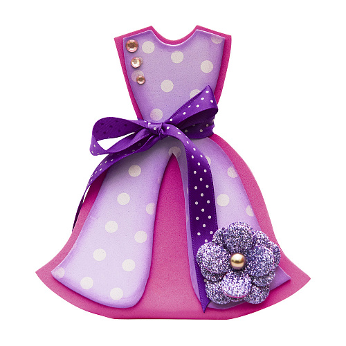 Набор для творчества "Открытка-коробочка. Платье" фоамиран  Волшебная мастерская