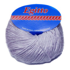 Пряжа "EGITTO" 33 светлая сирень 10*50 г. 120м 100% мерсеризованный хлопок  Weltus