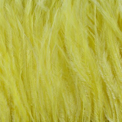 Бахрома-страус 17см цв. 034 желтый 1,83м за 1м 034														