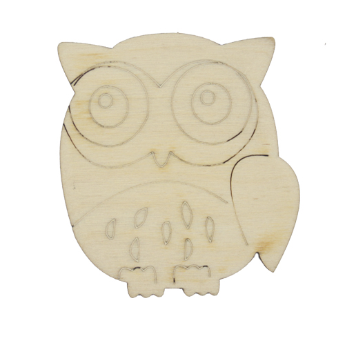 Заготовки деревян. Совушка 6,5*5,5см дерево  Астра L-387	