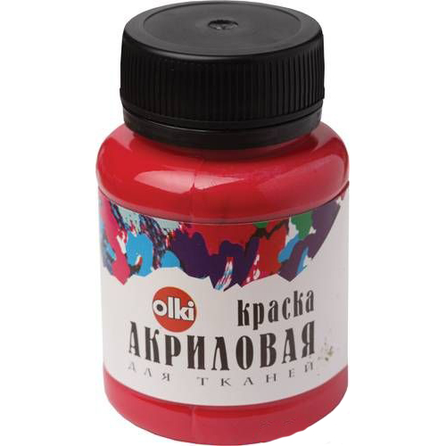 Краски акриловые  1цв. красная темная 100мл  Olki 405046														