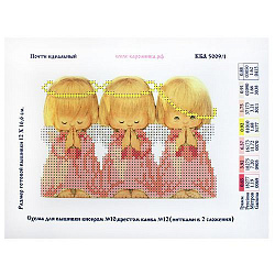 Канва с рисунком "Почти идеальный" бисер (А5)  Каролинка КБА-5009/1					