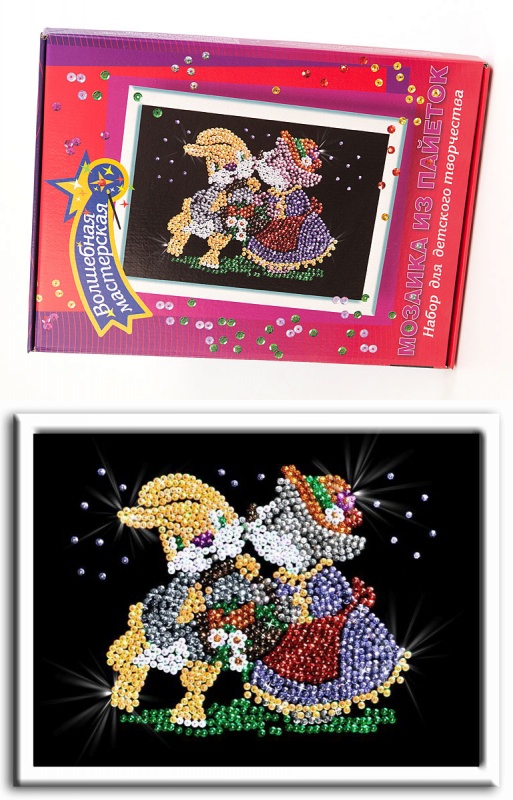 Набор для творчества "Мозаика из пайеток Свидание"  Волшебная мастерская 034														