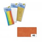 Бумага тонкая (папиросная), 20г/м², 50х70см, 5л. оранжевый 40