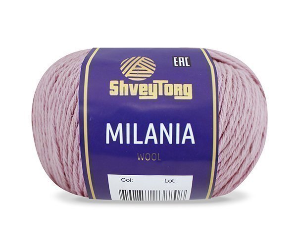 Пряжа "ShveyTorg Milania" 90225 розовый 10*50 г. 120м 100% Шерсть  ТУРЦИЯ
