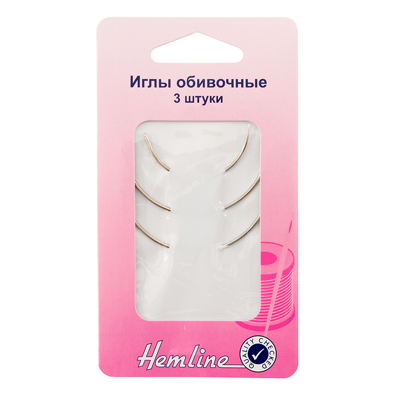 Иглы ручные обивочные (3шт.)  HEMLINE 218														