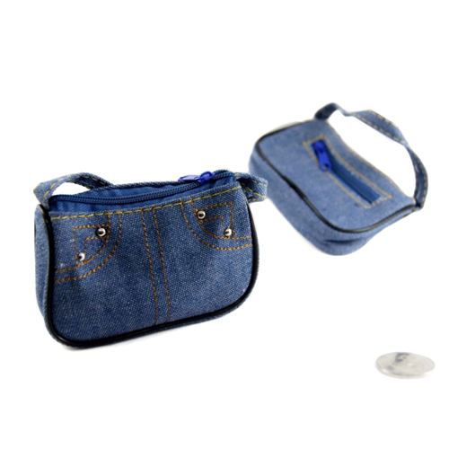 Сумочка "BAG" 70 т. джинс размеры 100*60*20мм для куклы