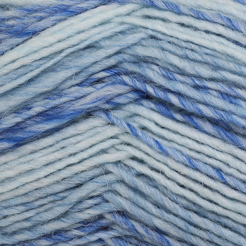 Пряжа "Ровница Мультиколоровая" 908М гол-син-бел 5*200 г.400м 50% п/тон. шерсть, 50% ПАН в/оПехорка 908М														