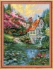 Вышивка крестом RIOLIS 1394 "Водяная мельница" мулине 30*40см