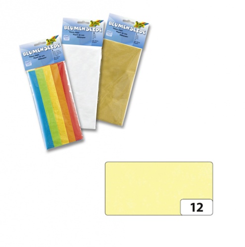 Бумага папиросная желтый лимонный 12 50*70см  Folia