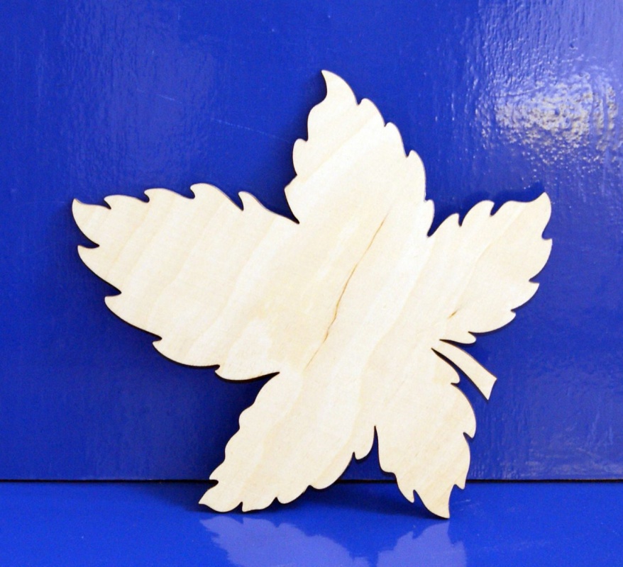 Заготовки деревян. Листочек №5 25см фанера  СОЗВЕЗДИЕ