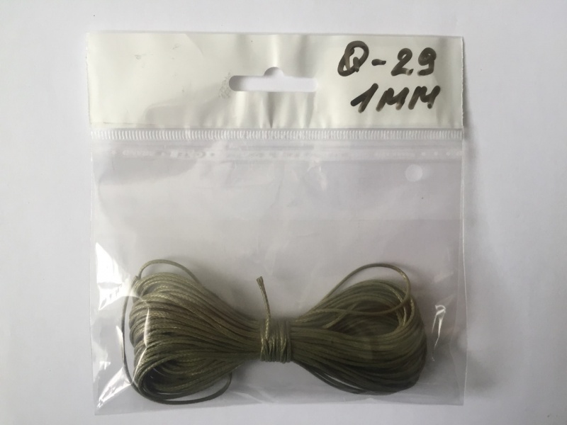 Шнур вощеный d=1.0мм цв. Q-29 10м Q-29														