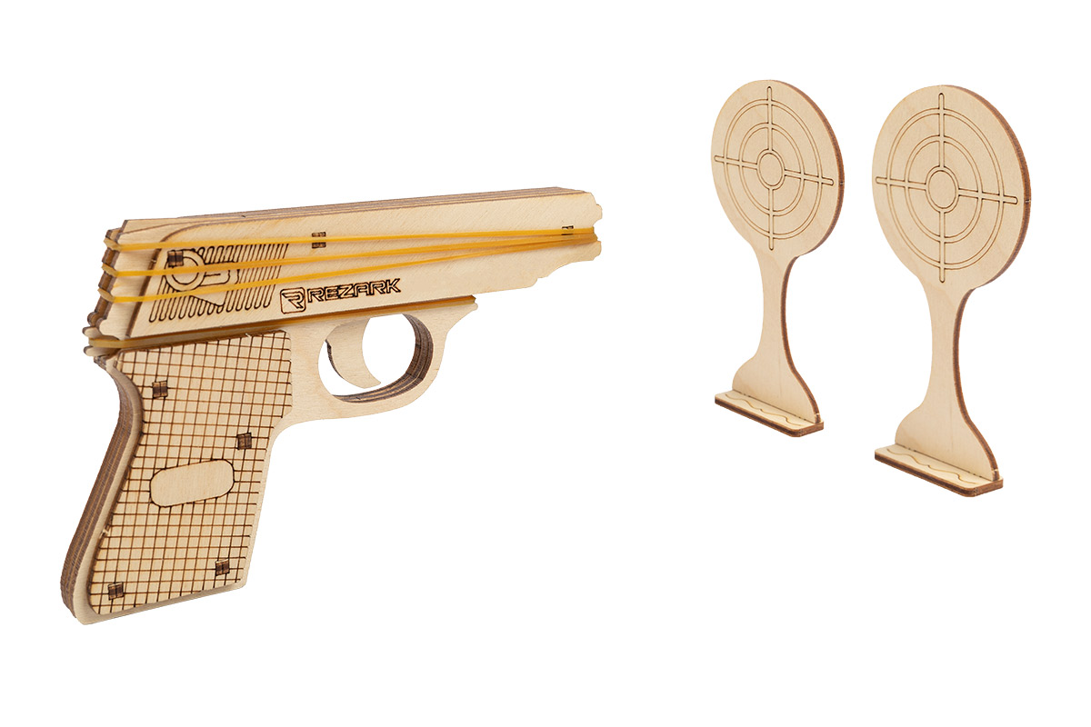 Конструктор деревянный Резинострел "Колибри" 13*8*2см  Rezark РТТ-01														