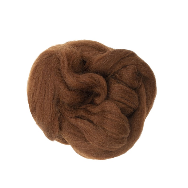 Пряжа "Для валяния" кофейный 50 г. ORCHIDEA 84321-2