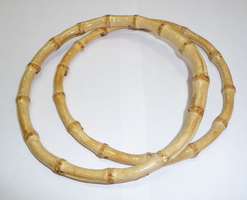 Ручка для сумок размер D=16см бамбук BG-06														