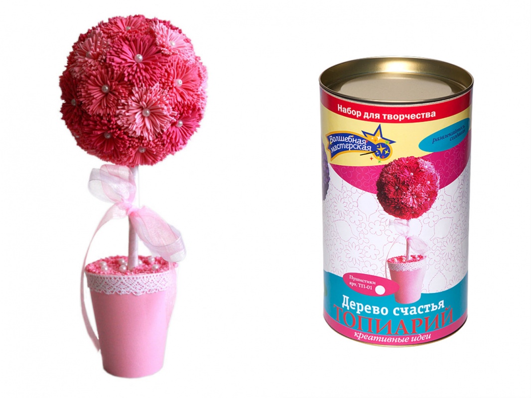 Набор для творчества "Дерево счастья. Топиарий. Пушистики"  Волшебная мастерская ТП-01														