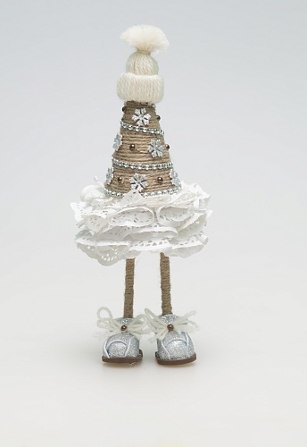 Набор для творчества "Новогодняя елочка "Белоснежка" фоамиран  Волшебная мастерская ШФ-13														