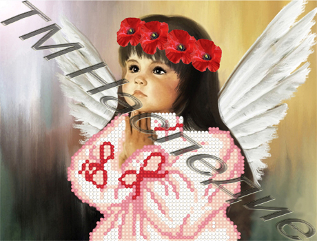 Мозаика "Ангел" БСА4-005 (А4), круглые стразы в пакете  Наследие БСА4-005														