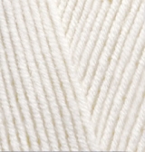 Пряжа "LANAGOLD CLASSIC" 62 молочный 5*100 г. 240м 49% шерсть, 51 % акрил  ALIZE 62														