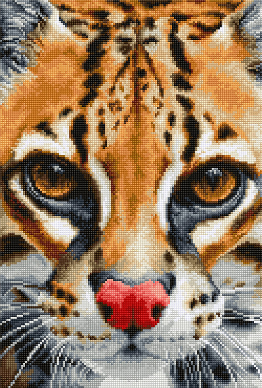 Вышивка крестом Luca-S "Оцелот/Leopardus pardalis" мулине 20*29,5 см