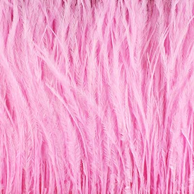 Бахрома-страус 17см цв. 010 розовый 1,83м за 1м 010														