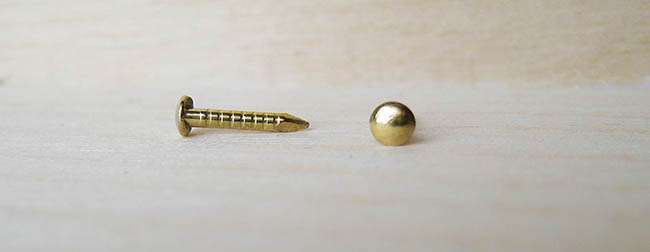 Гвозди для крепежа декоративных элементов 1 х 10 мм цвет золото 10 шт  Гела 11.115.GD/105659														