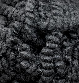 Пряжа "FASHION BOUCLE" 60 черный 5*100 г. 300м 75%меринос 25%шерсть собаки  COLOR CITY 60														