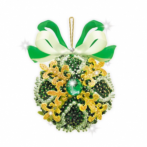 Набор для творчества "Новогодний шар. Изумруд" пайетки  Волшебная мастерская ШП-32														