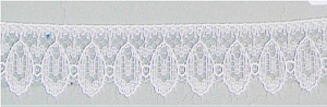 Кружево белый 15мм капрон 50м за 1м  СЛ/Гела (ажурное)