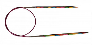 Спицы круговые Symfonie D 5.0мм длина 40см, ламинированная береза, многоцветный  Knit Pro 20311														