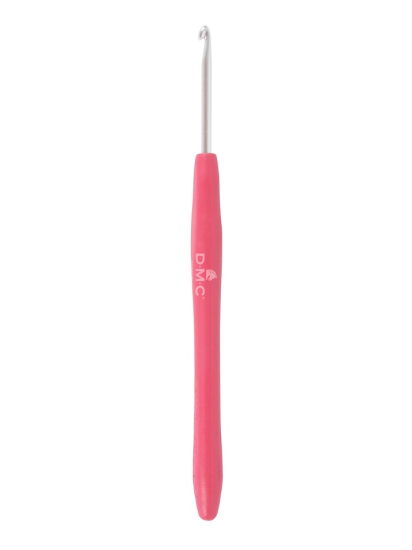 Крючок для вязания "DMC" 3,5мм с силиконовой ручкой, алюминиевый длина 13мм U1953/35														