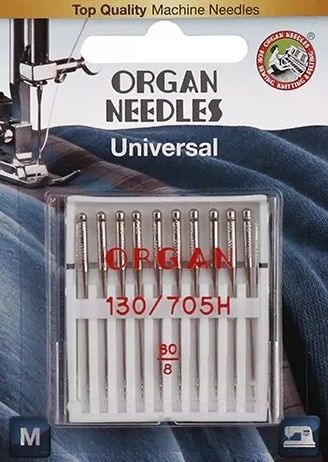 Иглы для быт.шв.машин "ORGAN" универсальные 60 (в пачке 10 шт.)/за 1шт