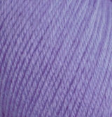 Пряжа "BABY WOOL" 42 фиолетовый 42 10*50 г. 175м 40% шерсть. 20 % бамбук. 40% акрил  ALIZE