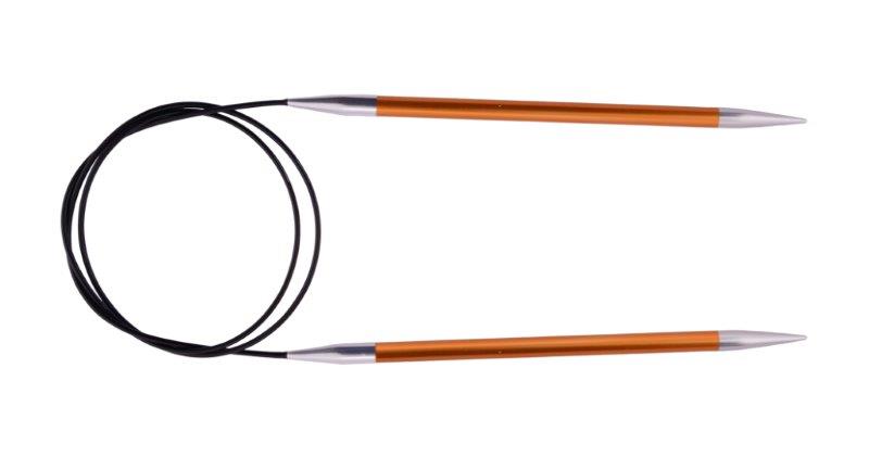 Спицы круговые Zing D 2,75мм, длина 100см, алюминий, сердолик (оранжевый)  Knit Pro 47154														