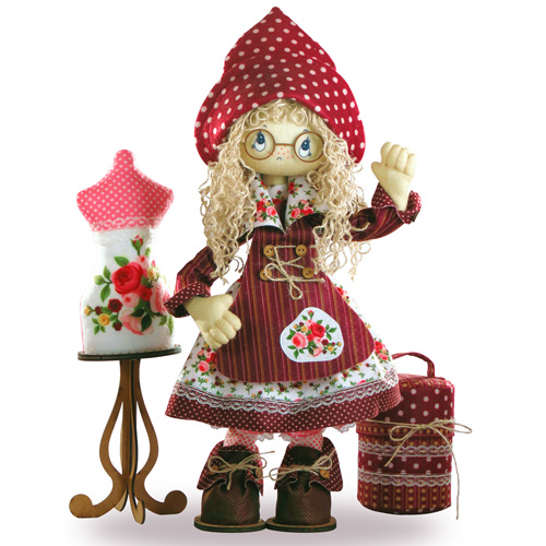 Набор для творчества "Кукла. Модистка" 50см каркасная текстильная игрушка