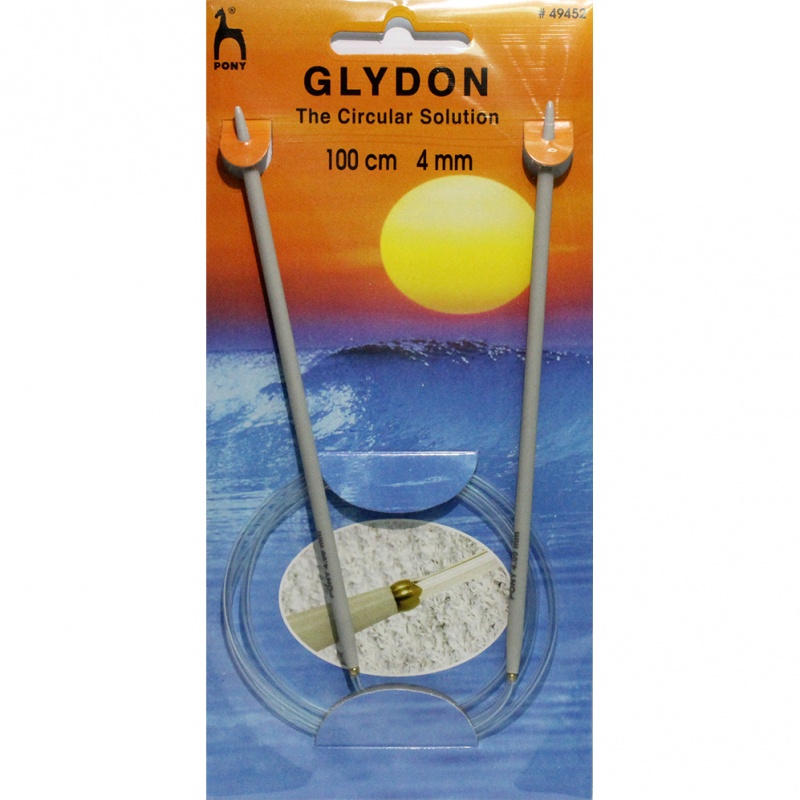 Спицы круговые пластик с леской D 4,0см, длина 100см  PONY GLYDON